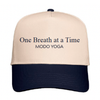 One Breath at a Time Five-Panel Cap — ivory/Navy  [Pre-Order | MOQ: 8 Units Per Design]