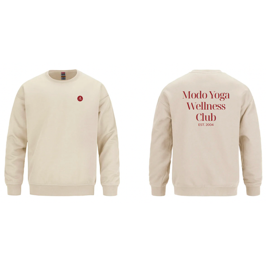 Wellness Club Heavyweight Crewneck — Ivory [Pre-Order | MOQ: 8 Units Per Design]