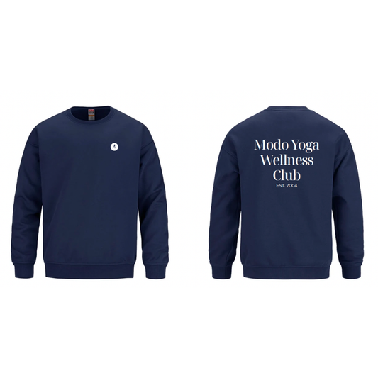 Wellness Club Heavyweight Crewneck — Navy [Pre-Order | MOQ: 8 Units Per Design]