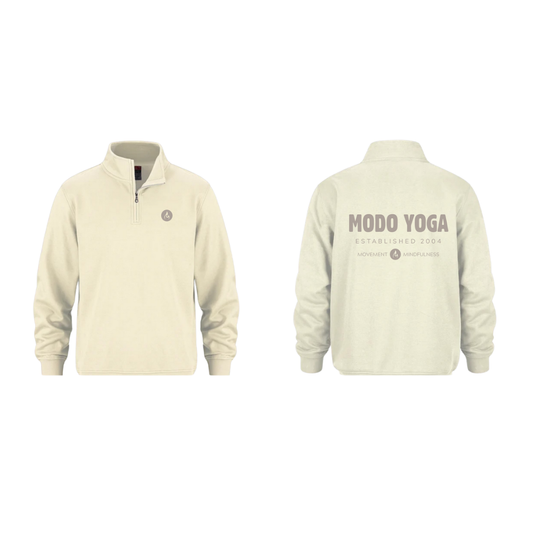 Established 2004 Quarter Zip — Ivory  [Pre-Order | MOQ: 8 Units Per Design]