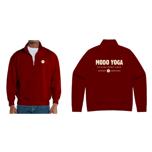 Established 2004 Quarter Zip — Burgundy [Pre-Order | MOQ: 8 Units Per Design]