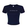 Slow Moving Club Micro Rib Baby Tee — Navy [Pre-Order | MOQ: 8 Units Per Design]