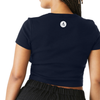 Slow Moving Club Micro Rib Baby Tee — Navy [Pre-Order | MOQ: 8 Units Per Design]