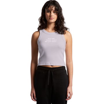 [Pre-Sale] Modo Crop Tank - Slow Down. Connect Inward. Find Your Breath.