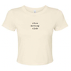 Slow Moving Club Micro Rib Baby Tee — Ivory [Pre-Order | MOQ: 8 Units Per Design]