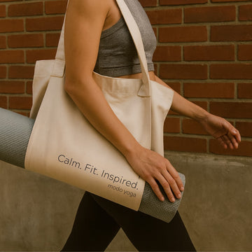 Calm.Fit.Inspired Canvas Modo Tote