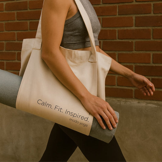 Calm.Fit.Inspired Canvas Modo Tote