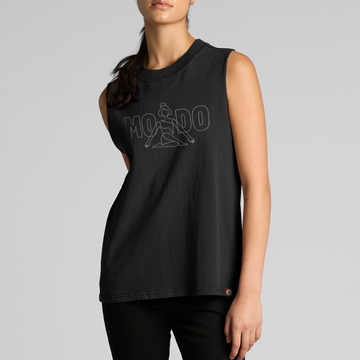 Silhouette Faded Tank - Black