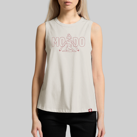 Silhouette Faded Tank - Bone