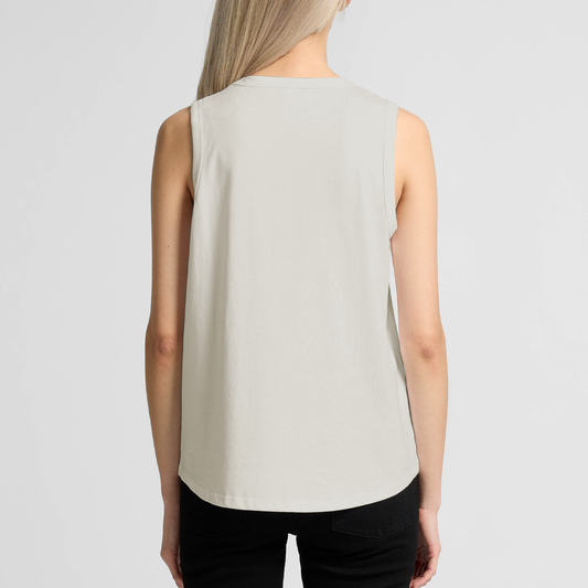 Silhouette Faded Tank - Bone