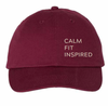 Calm. Fit. Inspired. Dad Hat (On-Demand Collection MOQ: 8 Units Per Design)