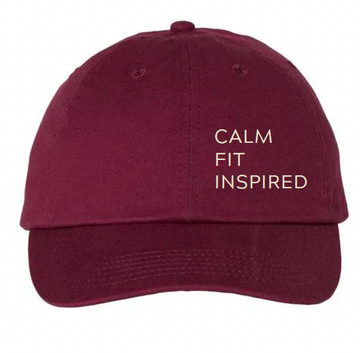 Calm. Fit. Inspired. Dad Hat (On-Demand Collection MOQ: 8 Units Per Design)