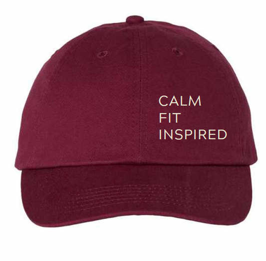 Calm. Fit. Inspired. Dad Hat (On-Demand Collection MOQ: 8 Units Per Design)