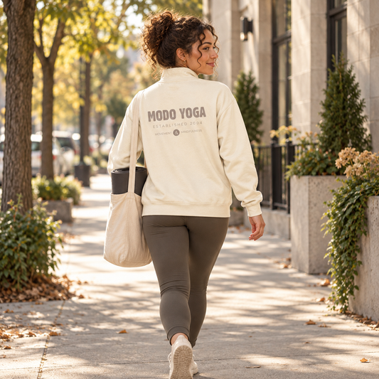 Established 2004 Quarter Zip — Ivory  [Pre-Order | MOQ: 8 Units Per Design]
